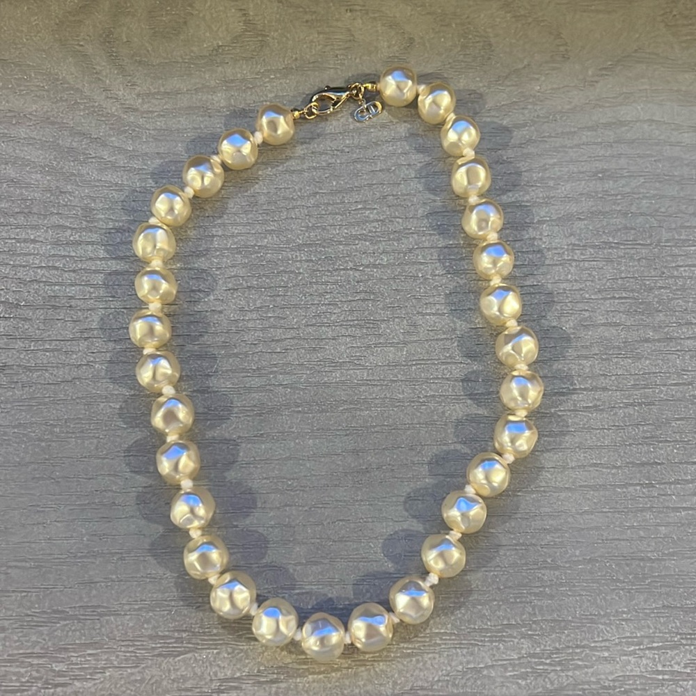 Vintage Christian Dior Costume Pearl Necklace